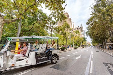 90-minute historical tour of Barcelona in a private electric tuk-tuk